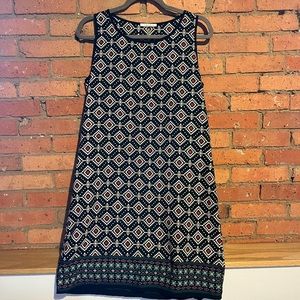 Multi color Print shift dress
